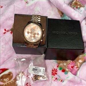 Michael Kors Rose Gold Chronograph Watch
